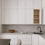 Bremen Cabinetry Shaker Wall Cabinet with Adjustable Shelves, White