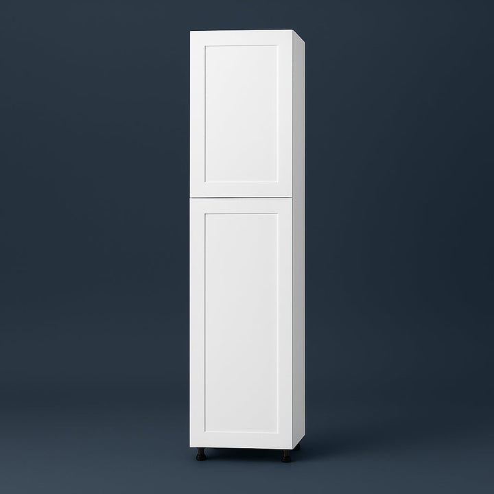 Cambridge Everest White Shaker Pantry Kitchen Cabinet, 18 in. W x 24 in. D x 90 in. H