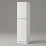 PELHAM & WHITE Keyport Shaker Pantry Cabinet - 18" W x 24" D x 96" H, White
