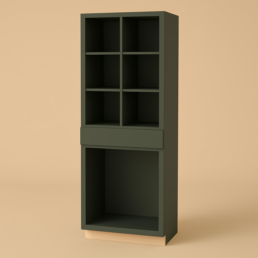 Hampton Bay Avondale 36" Fern Green Shaker Pantry Cabinet