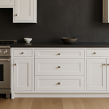 HOMLUX Ready-to-Assemble Shaker White Kitchen Cabinet with 3 Drawers
