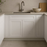 Bremen Cabinetry Shaker Sink Base Cabinet, Ready to Assemble, White
