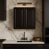 LIFEART CABINETRY Newport Ready to Assemble 36x36x12 in. Wall Cabinet with 2 Shelves in Dark Brown