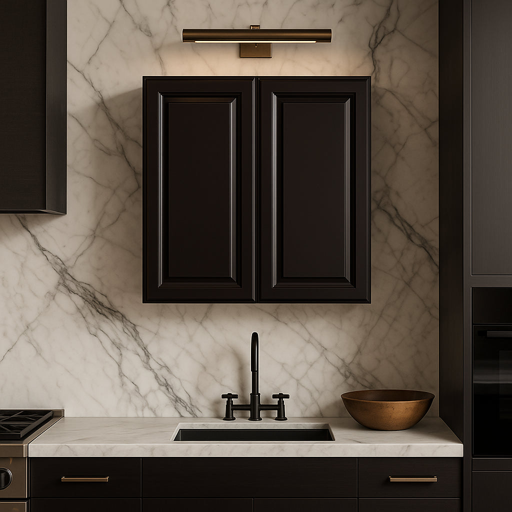 LIFEART CABINETRY Newport Ready to Assemble 2-Door Wall Cabinet, Dark Espresso