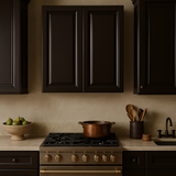 LIFEART CABINETRY Newport Ready to Assemble 36x36x12 in. Wall Cabinet with 2 Shelves in Dark Brown