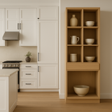 Hampton Bay Avondale 36 in. White Oak Shaker Pantry Cabinet
