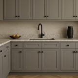 HOMEIBRO Shaker Gray Plywood Base Kitchen Cabinet with 2 Drawers and 2 Doors