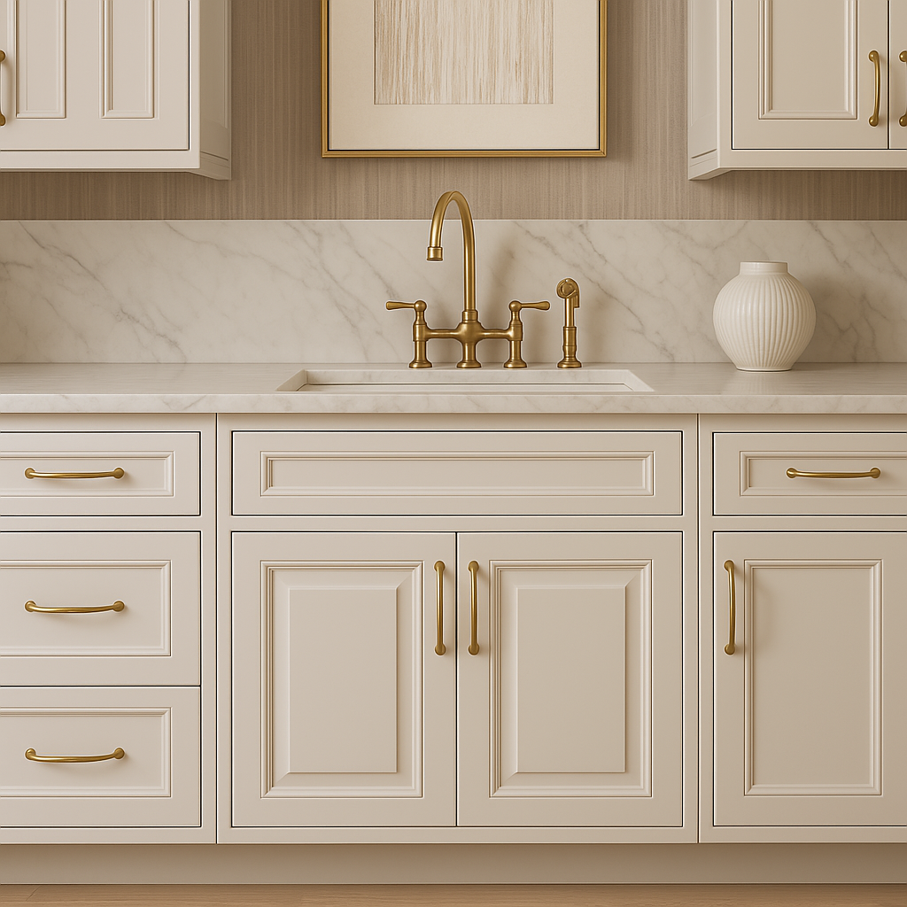 LIFEART CABINETRY Newport Sink Base Cabinet, Classic White, Ready to Assemble