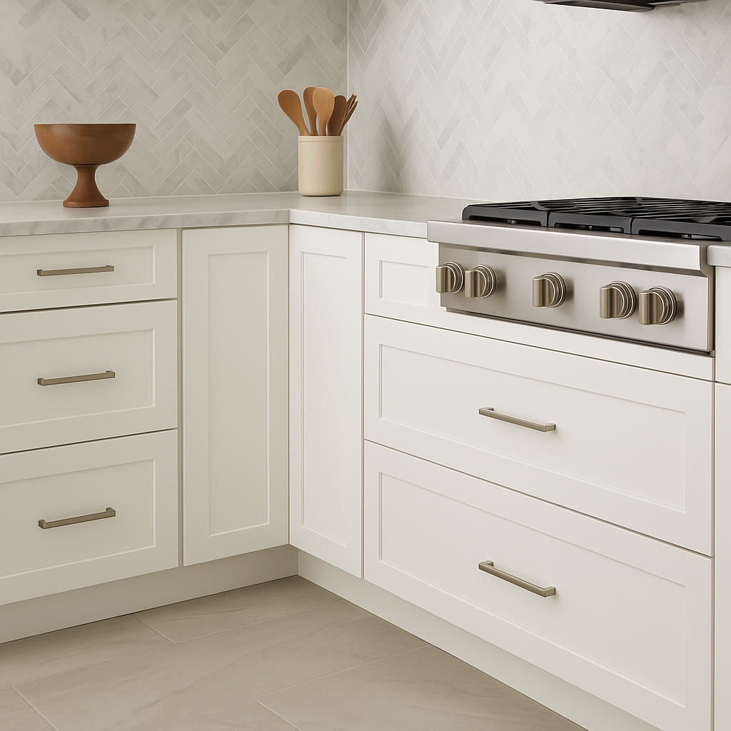 Plywell Shaker Base Lazy Susan Cabinet, Ready to Assemble, 36x34.5x24 in, White