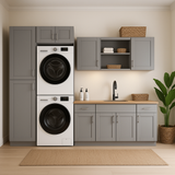 MILL'S PRIDE Richmond Vesuvius Gray Ready-to-Assemble Laundry Room Cabinet Set