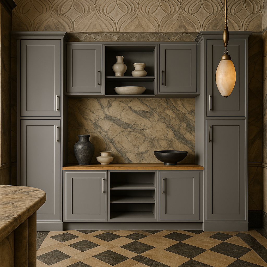 MILL'S PRIDE Richmond Vesuvius Gray Kitchen Cabinet Ensemble - Ready to Assemble