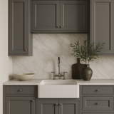 PELHAM & WHITE Keyport Shaker Wall Kitchen Cabinet, Charcoal Gray, 12x12x30 inches