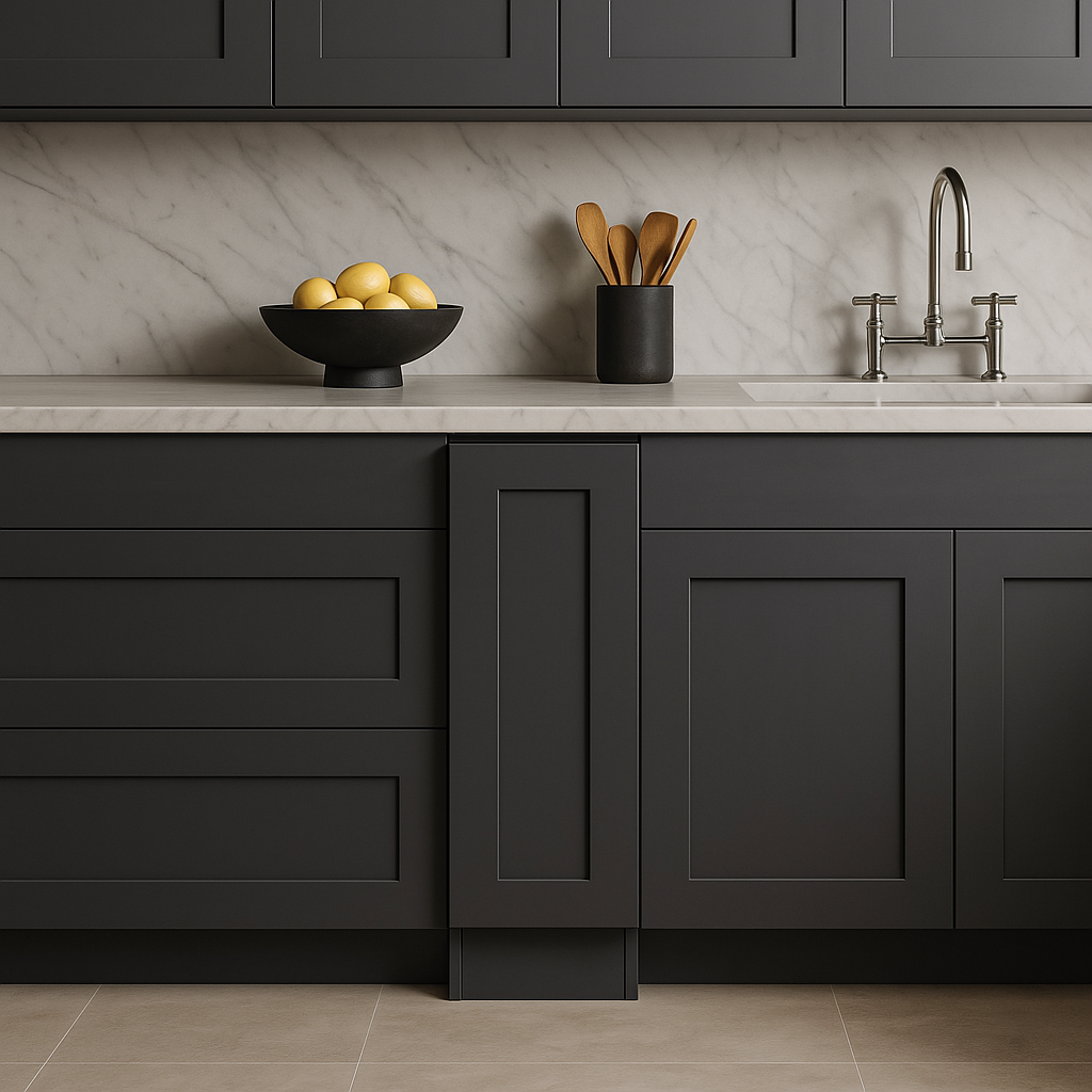 MILL'S PRIDE Richmond Venetian Onyx Shaker Base Kitchen Cabinet - Soft Close, Ready to Assemble