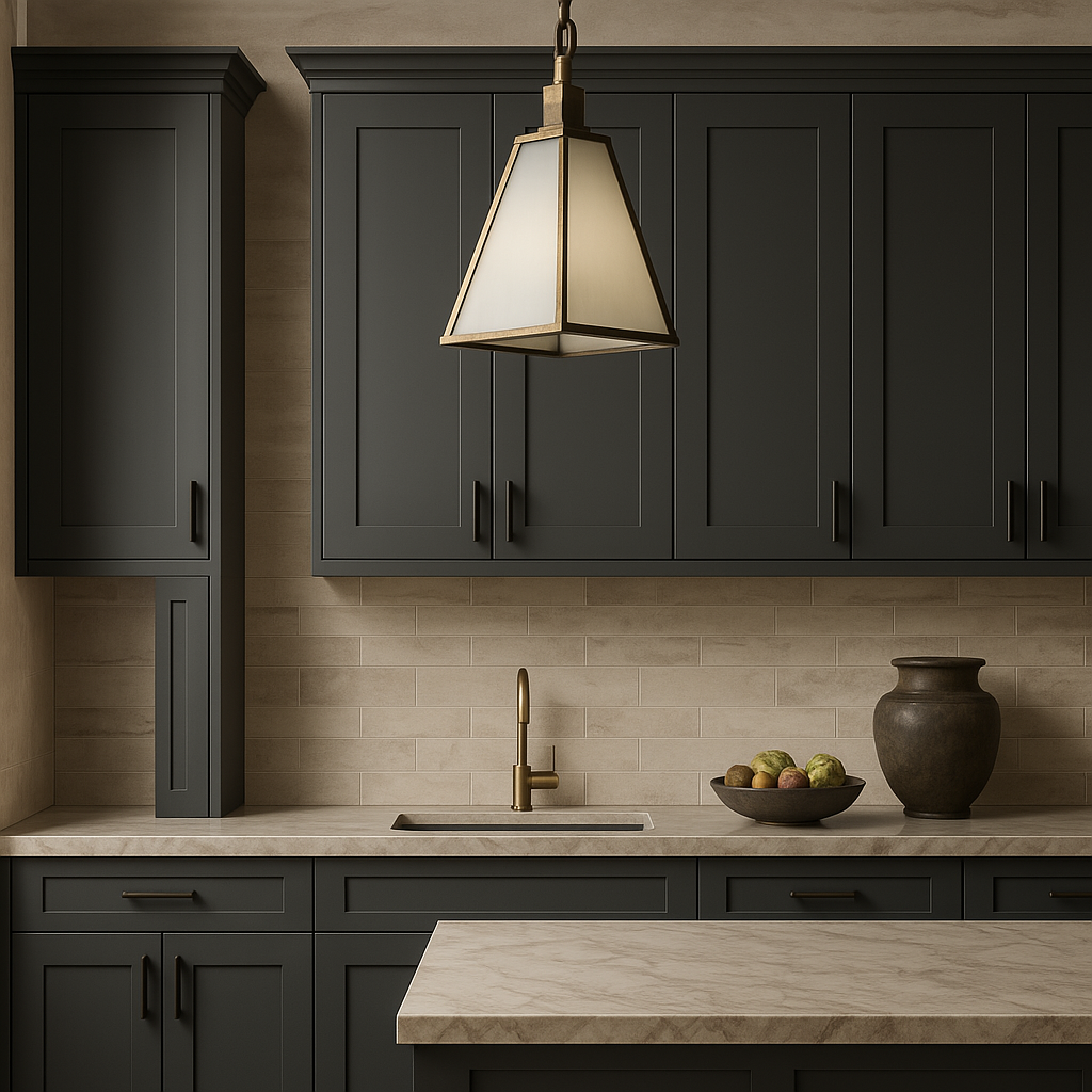 MILL'S PRIDE Richmond Venetian Onyx Plywood Shaker Wall Kitchen Cabinet, Soft Close, 9x12x30