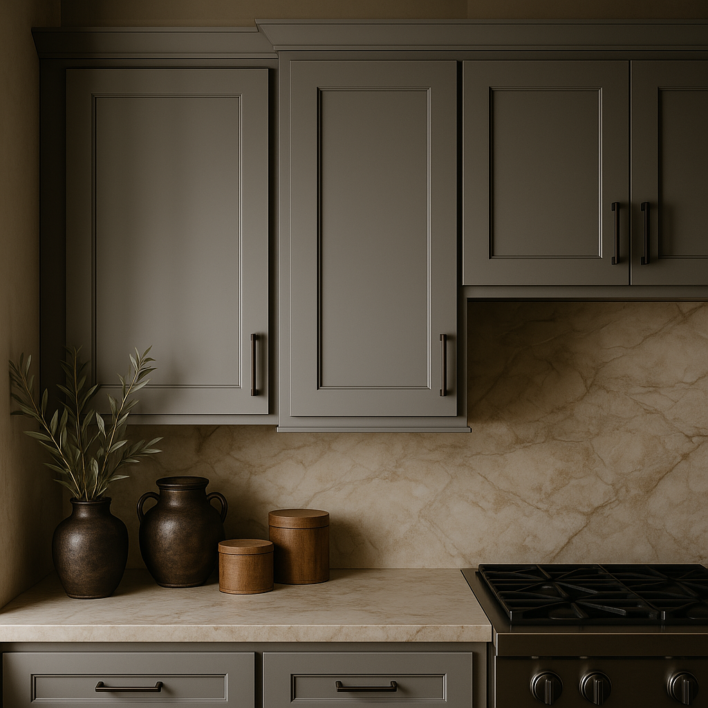 MILL'S PRIDE Richmond Vesuvius Gray Plywood Shaker Wall Kitchen Cabinet