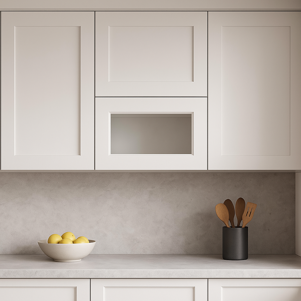 HOMEIBRO Shaker Dove Plywood Wall Kitchen Cabinet, 21x12x12 Inches