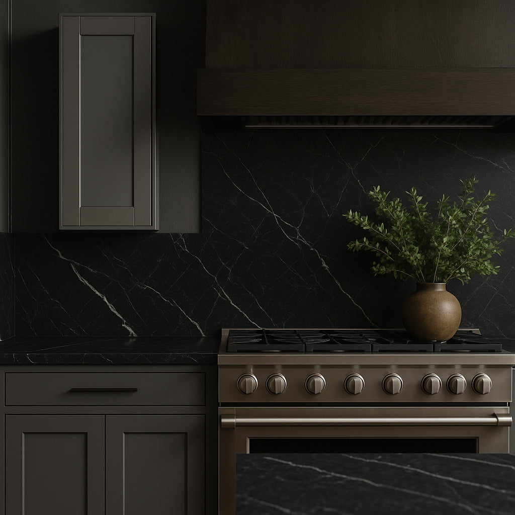 MILL'S PRIDE Richmond Vesuvius Gray Plywood Shaker Wall Kitchen Cabinet - Soft Close, Ready to Assemble