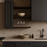 MILL'S PRIDE Richmond Venetian Onyx Shaker Wall Kitchen Cabinet, Soft Close, 9x12x36