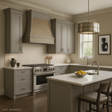 MILL'S PRIDE Richmond Vesuvius Gray Wall Kitchen Cabinet - 9 in W x 12 in D x 42 in H