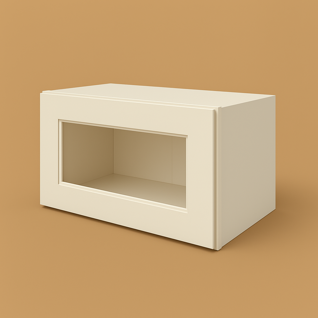 RoomyLife Antique White Wall Kitchen Cabinet - 18x12x12 Inches