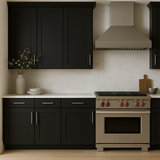 Hampton Bay Avondale 18 in. W x 12 in. D x 36 in. H Ready to Assemble Plywood Shaker Wall Kitchen Cabinet in Raven Black