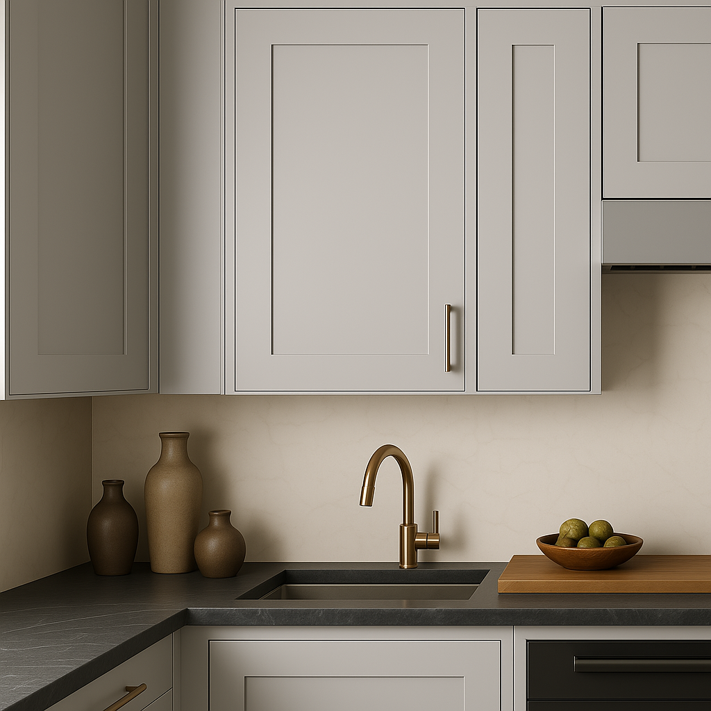 Hampton Bay Avondale Shaker Wall Kitchen Cabinet, Dove Gray, 21x12x36 in.