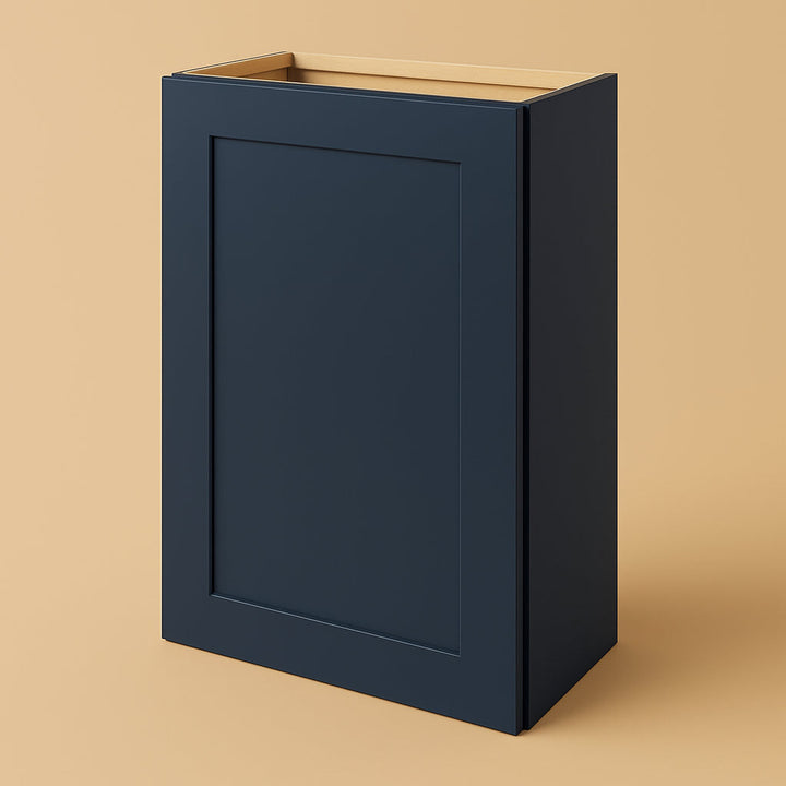 Hampton Bay Ink Blue Shaker Wall Kitchen Cabinet - 21" W x 12" D x 30" H