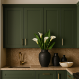 Hampton Bay Avondale Fern Green Shaker Wall Kitchen Cabinet - 15" W x 12" D x 42" H