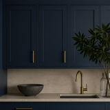 Hampton Bay Avondale Ink Blue Shaker Wall Kitchen Cabinet - 15" W x 12" D x 30" H