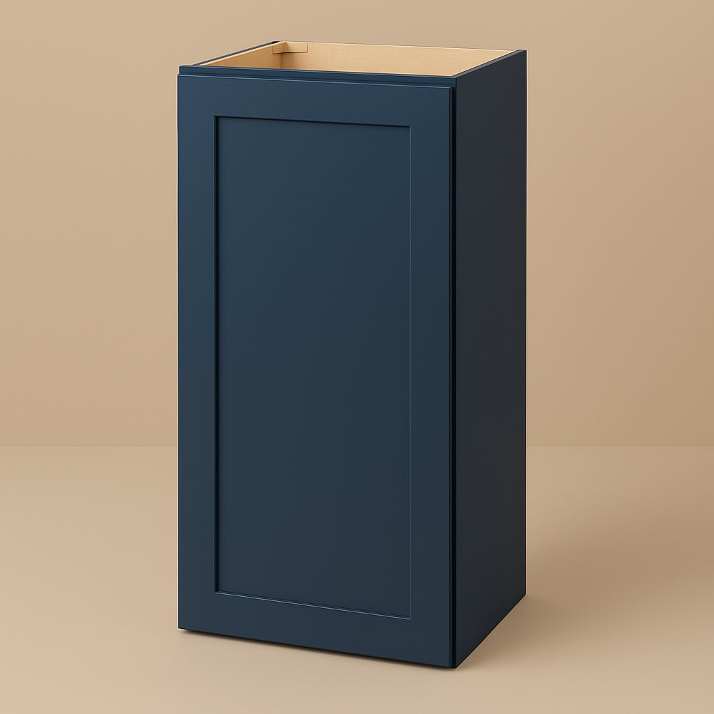 Hampton Bay Avondale Ink Blue Shaker Wall Kitchen Cabinet - 18x12x36