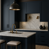 Hampton Bay Avondale Ink Blue Shaker Wall Kitchen Cabinet - 18x12x36