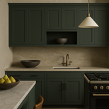 Hampton Bay Avondale 15 in. W x 12 in. D x 36 in. H Ready to Assemble Plywood Shaker Wall Kitchen Cabinet in Fern Green