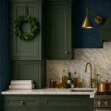 Hampton Bay Avondale 15 in. W x 12 in. D x 36 in. H Ready to Assemble Plywood Shaker Wall Kitchen Cabinet in Fern Green