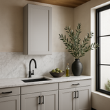 Hampton Bay Avondale Shaker Wall Kitchen Cabinet, Dove Gray, 18x12x42 in.