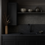 Hampton Bay Avondale Shaker Wall Kitchen Cabinet in Raven Black - 12x12x36