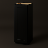 Hampton Bay Avondale Shaker Wall Kitchen Cabinet in Raven Black - 12x12x36