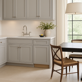 MILL'S PRIDE Richmond Vesuvius Gray Shaker Base Kitchen Cabinet - 12 in W x 24 in D x 34.5 in H