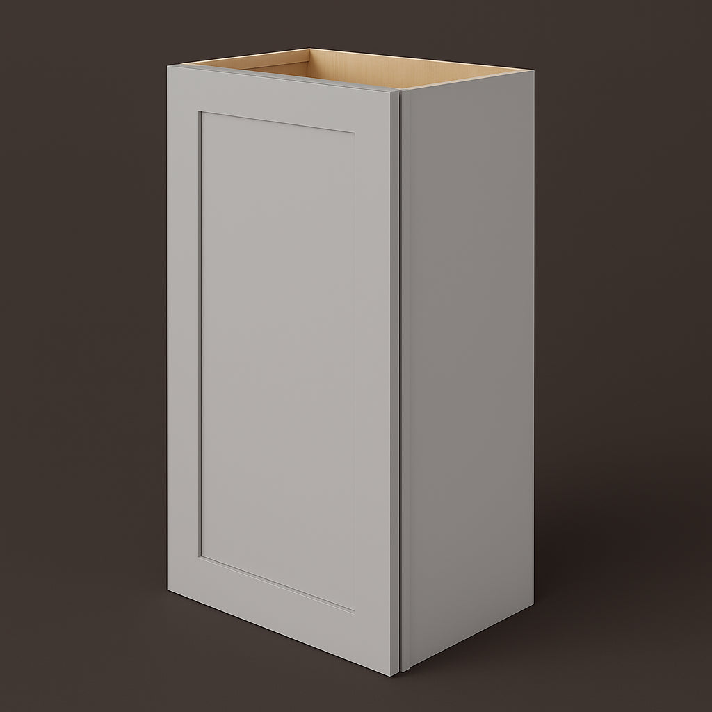 Hampton Bay Avondale 18 in. Dove Gray Shaker Wall Kitchen Cabinet