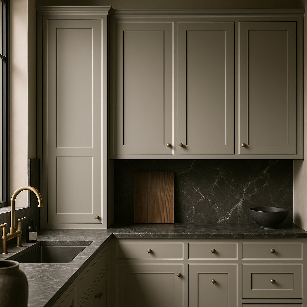 Hampton Bay Avondale Shaker Wall Kitchen Cabinet, Dove Gray, 12x12x42 in.