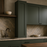 Hampton Bay Avondale Shaker Wall Kitchen Cabinet in Fern Green - 12x12x42