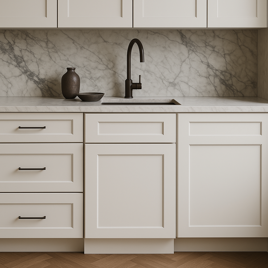 MILL'S PRIDE Richmond Verona White Shaker Base Kitchen Cabinet - 12 in W x 24 in D x 34.5 in H