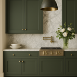 Hampton Bay Avondale 27 in. W x 12 in. D x 30 in. H Ready to Assemble Plywood Shaker Wall Kitchen Cabinet in Fern Green