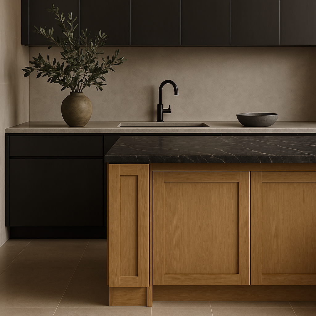 Hampton Bay Avondale White Oak Shaker Base Kitchen Cabinet - 9 in. W x 24 in. D x 34.5 in. H