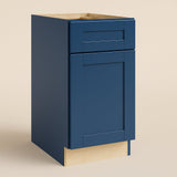 MILL'S PRIDE Valencia Blue Shaker Base Kitchen Cabinet - 21 in W x 24 in D x 34.5 in H