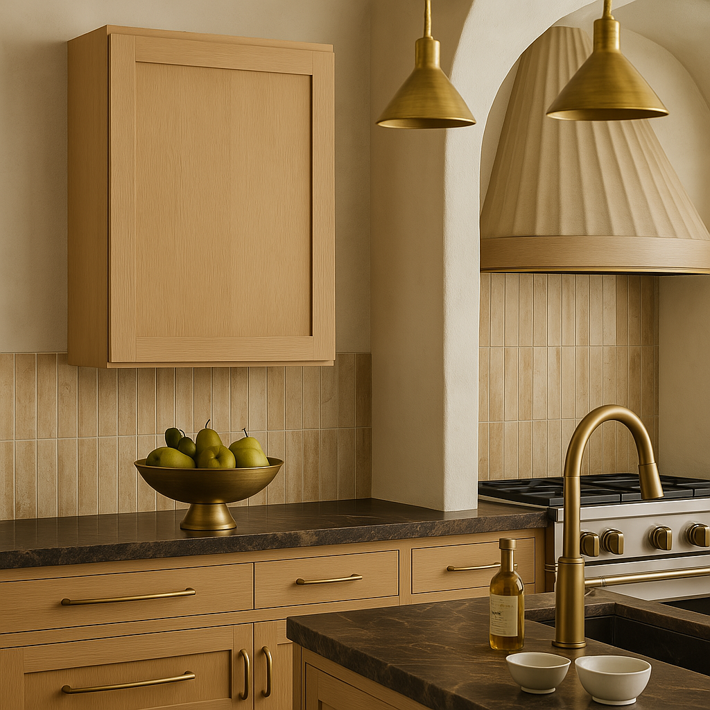 Hampton Bay Avondale 24" Shaker Wall Kitchen Cabinet in White Oak