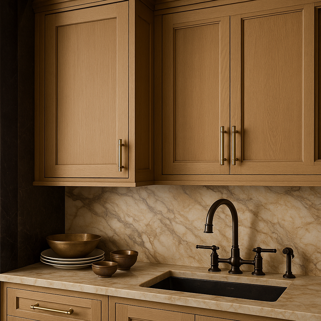 Hampton Bay Avondale 24 in. Shaker Wall Kitchen Cabinet in White Oak