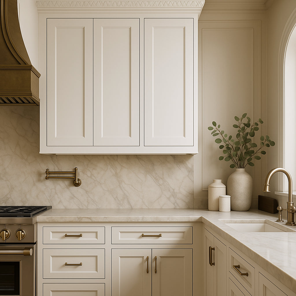 MILL'S PRIDE Richmond Verona White Shaker Wall Kitchen Cabinet - 24 in W x 12 in D x 36 in H