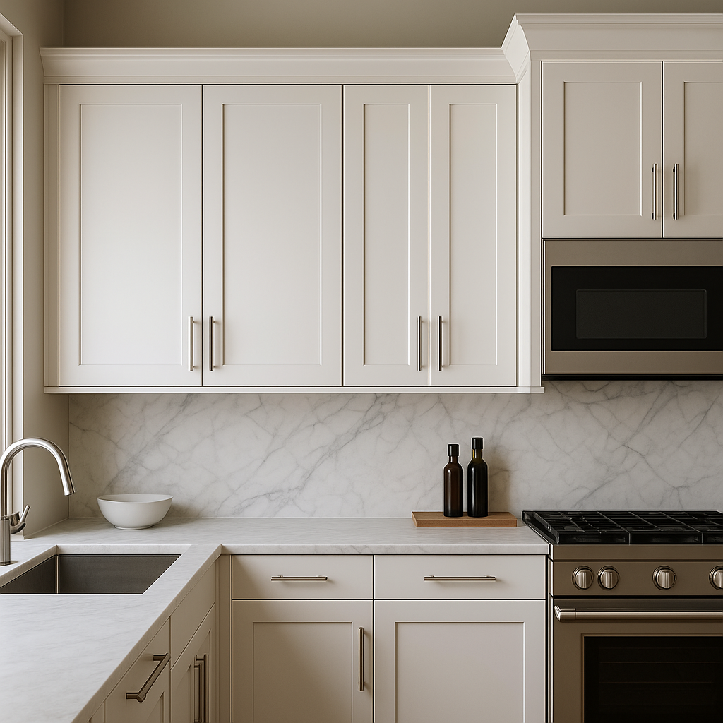 MILL'S PRIDE Richmond Verona White Shaker Wall Kitchen Cabinet - 24 in W x 12 in D x 42 in H