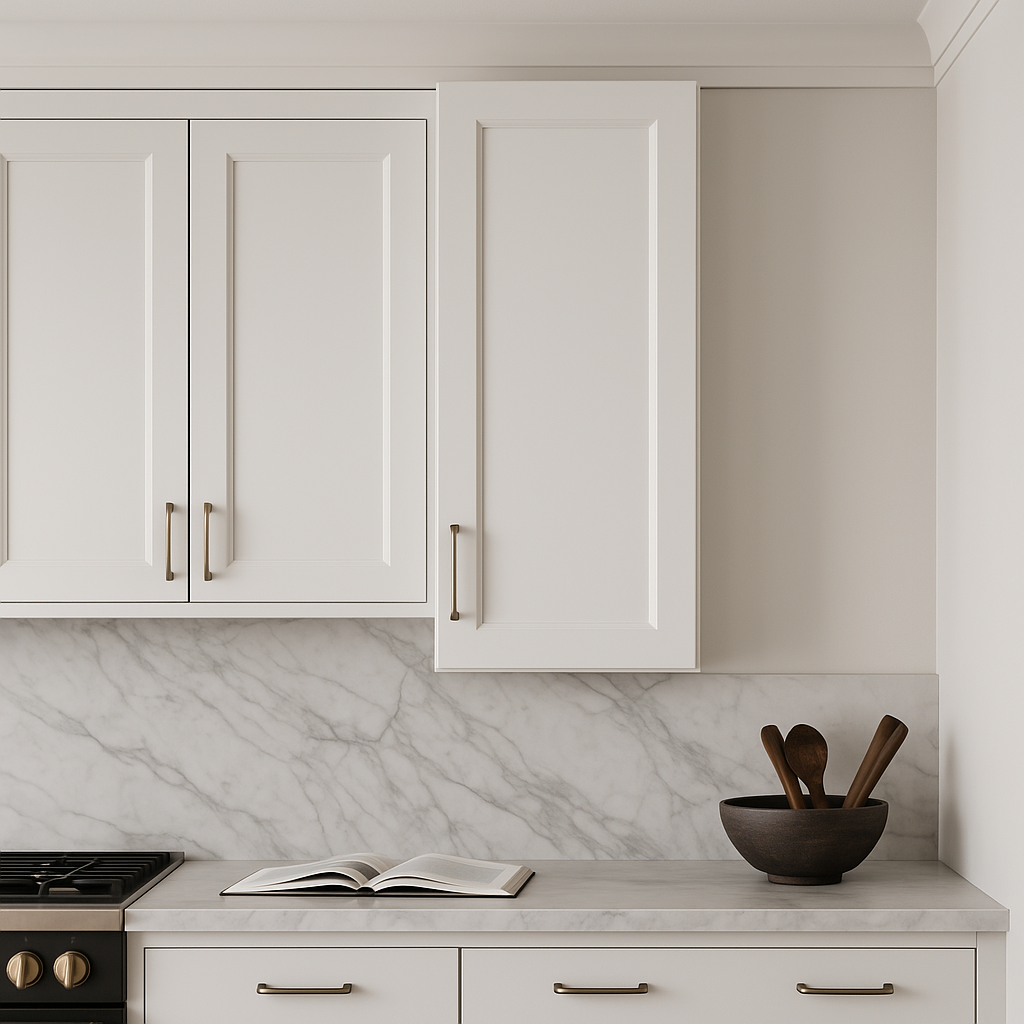 PELHAM & WHITE Keyport Shaker Wall Kitchen Cabinet, 18 in. W x 12 in. D x 42 in. H, White