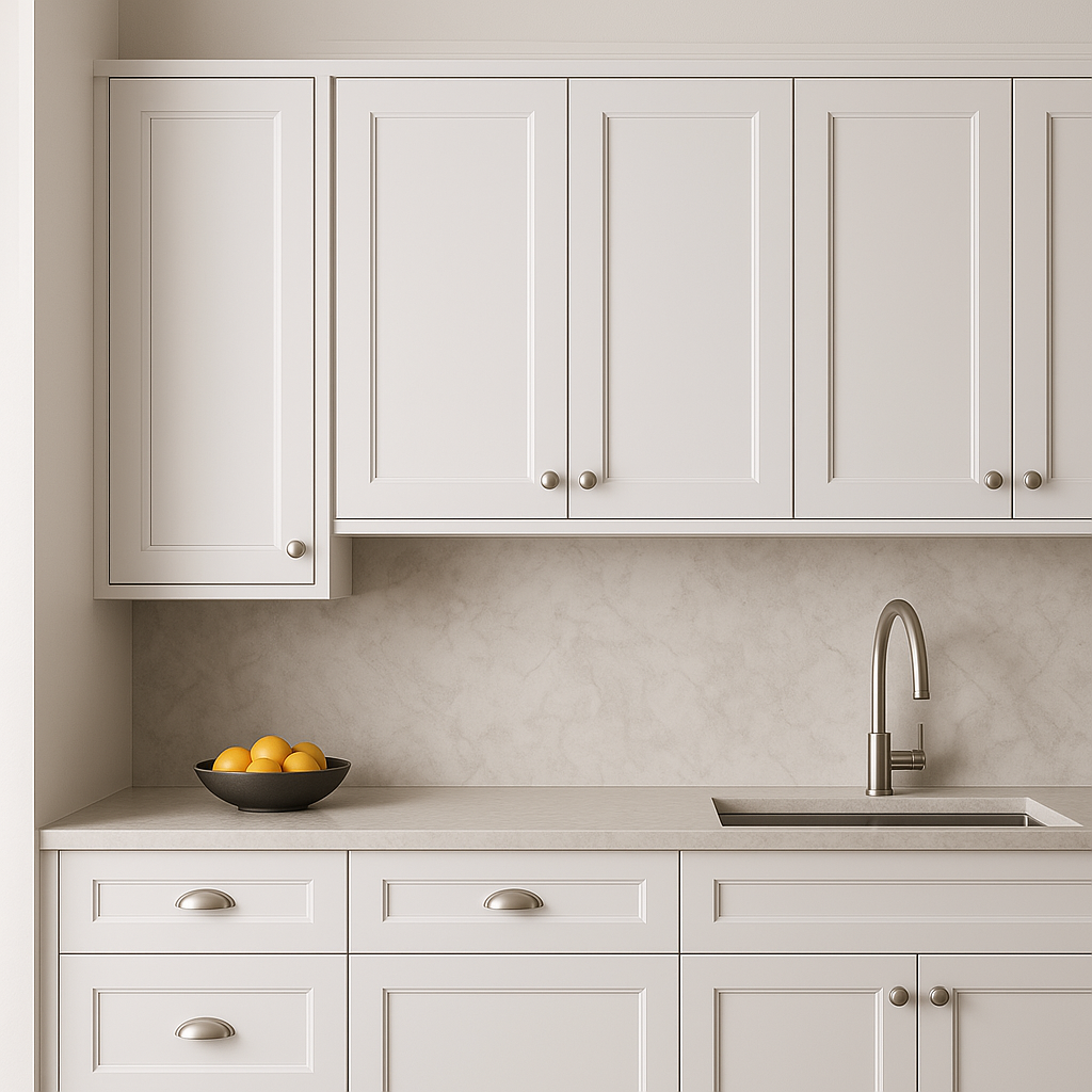 PELHAM & WHITE Keyport Shaker Wall Kitchen Cabinet, 18 in. W x 12 in. D x 42 in. H, White